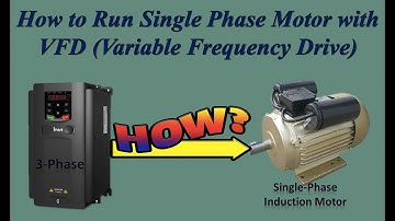 How to run single phase motor with VFD
