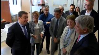 EL MINISTRO LUIS PLANAS VISITA LAS INSTALACIONES DE AQUANARIA EN EL POLÍGONO DE LAS MAJORERAS