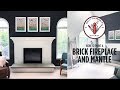 How to Paint a Brick Fireplace and Mantle