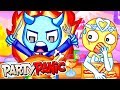 EATING ALL OF THE FOOD in PARTY PANIC! (Funny Moments)