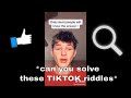 CAN YOU FIGURE OUT THESE TIKTOK RIDDLES? | TikTok Riddles Compilation