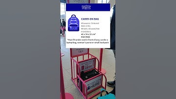 Wizz Air Cabin Bag Size Check
