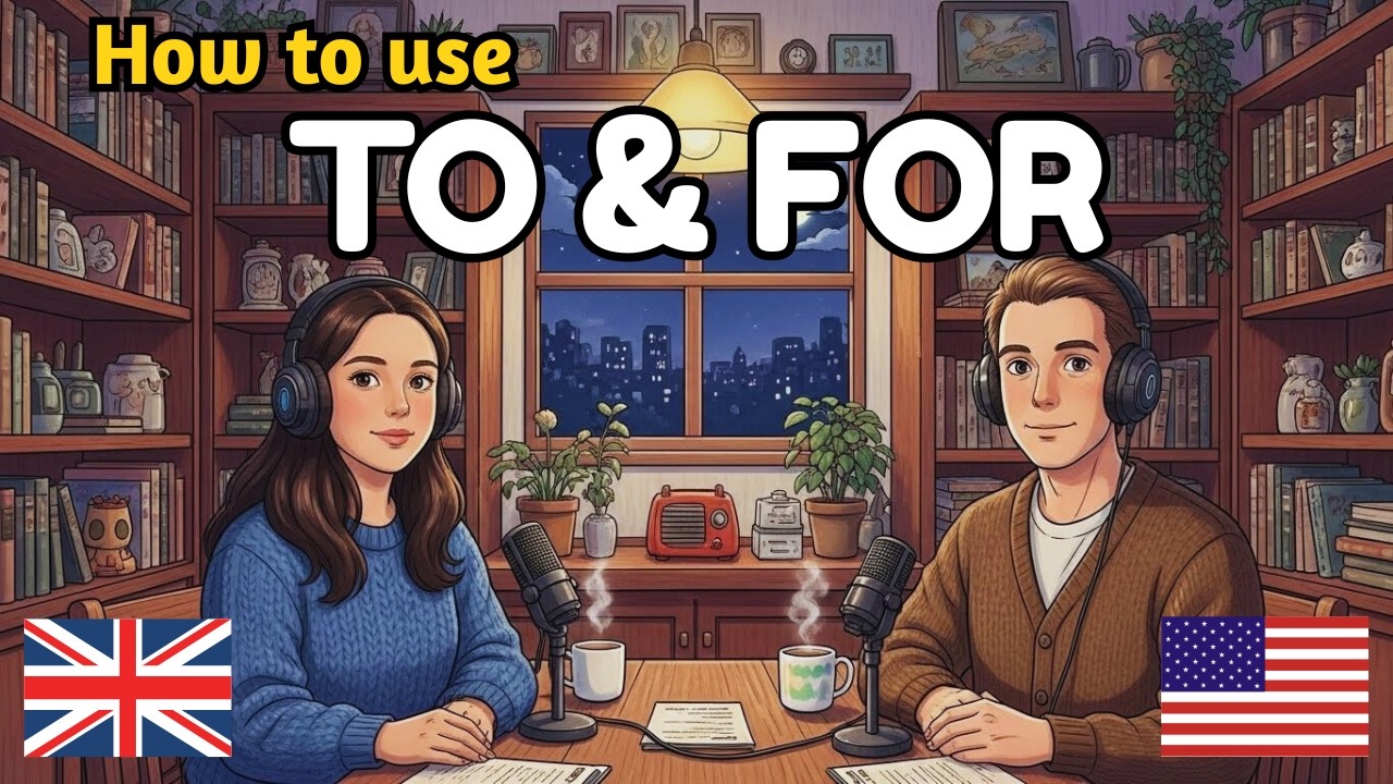 Learn English with Real Conversations Podcast | How to Use To vs For in English
