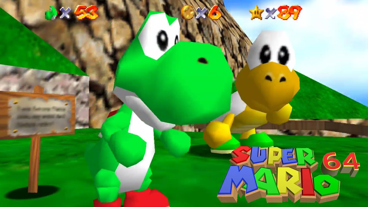 Super Perfect Yoshi 64 Mod Full Screen 16:9 Tiny-Huge Island (Gameplay ...