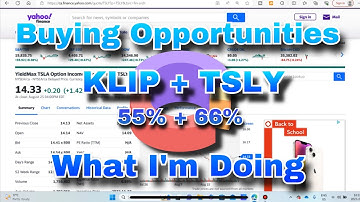 (TSLY) Yieldmax ETF & (KLIP) China Internet ETF Opportunities For High Monthly Yielding Dividends