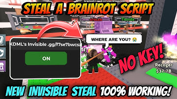 Steal A Brainrot Script *NO KEY* - New Invisible Steal 100% Working + Anti Hit (NEW BEST METHOD)
