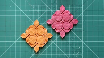 Origami Tessellation Model no. 85-23 Tutorial: Step-by-Step Paper Art Folding | DIY
