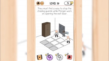 Brain Test 2 | Prison Escape | Level 19 - They must find a way to stop the chasing guards