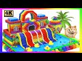 Satisfying Video | Build Giant Water Slide, Swimming Pool Playground From Magnetic Balls