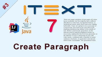 #3 Create Paragraph : iText Java Tutorial