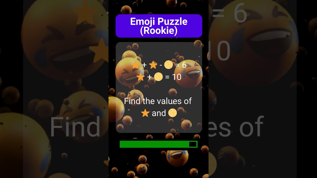 Emoji Puzzle (Rookie Level): Star & Full Moon Puzzle ⭐🌕 