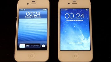 iOS 6 vs iOS 7: Side By Side Comparison
