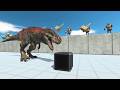 Ranged Units Defend The Cube From Dinosaur | ARBS Simulation