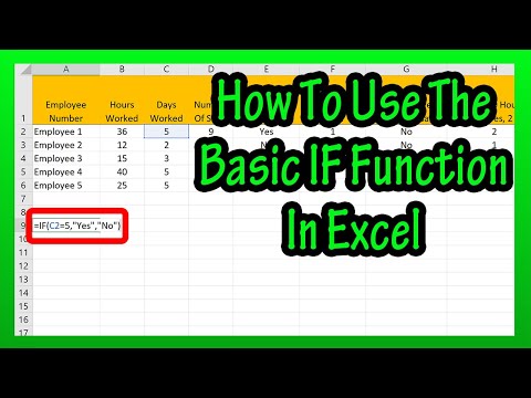 How To Use The Basic IF Function (Formula) In Excel Explained - Text, Symbols, And Blank Cells - YouTube