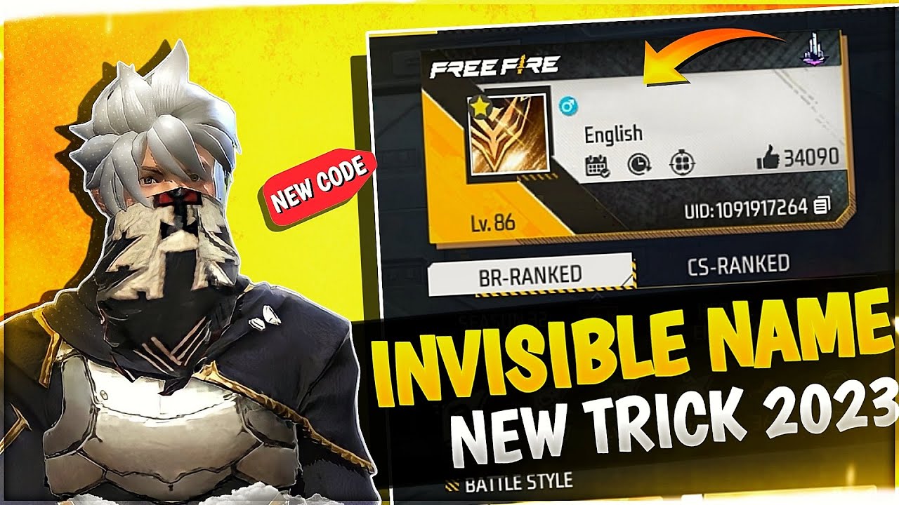How To Write Invisible Name In Free Fire || How To Hide Free Fire Name || New Trick 2023
