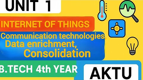 IoT Communication Technologies | Data Enrichment, Designing & Affordability | AKTU B.Tech IoT Unit 1