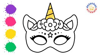Unicorn Mask with Glitter | Drawing for Kids by Desenhos da Tia Anabela 83 views 3 months ago 8 minutes, 10 seconds