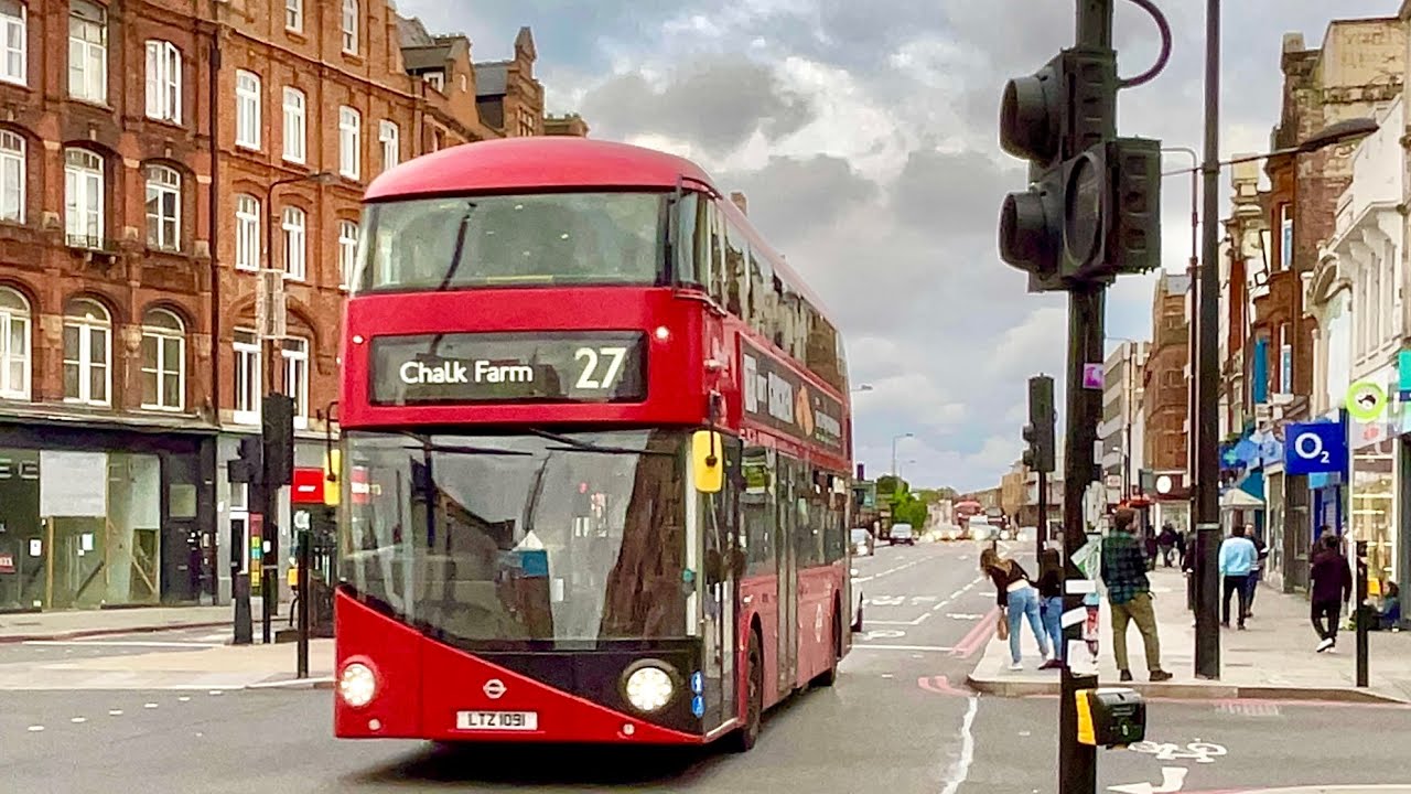 London Buses at Camden Town High Street | Camden Station | 4K HDR