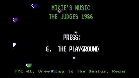 C64 One File Demo: Mikie´s Music 1986 by The Judges!