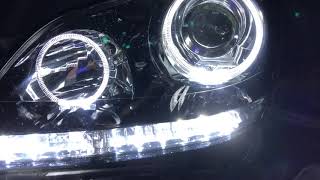 ワンオフ加工 18マジェスタ LEDイカリング&インナーブラック塗装&白LED増設 仕様 Toyota Crown Majesta