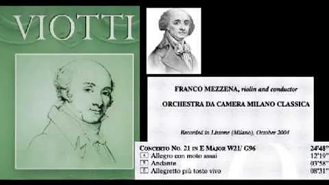 Giovanni Batista Viotti conicerto para violin N 21