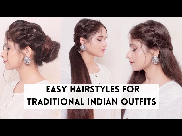 Celebrity like Best Hairstyle for Saree or Indian Wear - Hunar Online