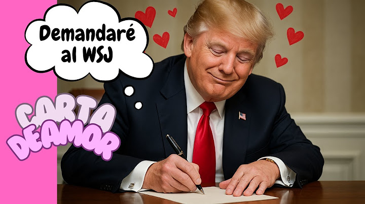 ¿CARTAS DE AMOR? #Trump demandará al Wall Street Journal por supuesta carta a #Epstein