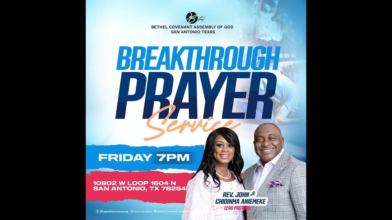 BREAKTHROUGH PRAYER SERVICE | REV. JOHN ANIEMEKE | 01.30.2026