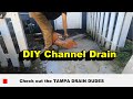 DIY Channel Drain Install - Sidewalk Flooding