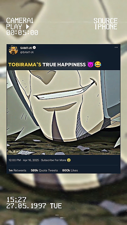 SASUKE SHOCKED 😳 TO SEE TOBIRAMA'S SMILE...😈