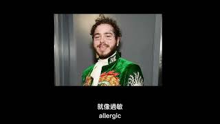 Post Malone Allergic 