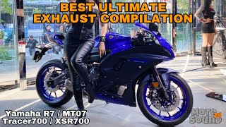 Yamaha R7 MT07 Best Exhaust Sound Compilation XSR700 Tracer700