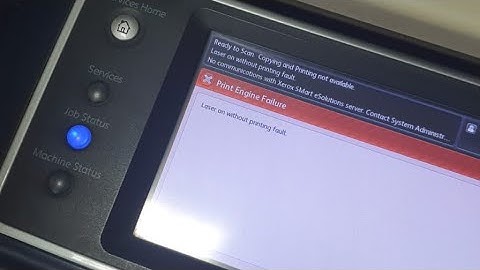 Xerox WC 5855 Laser On Without Printing Fault - Print Engine Failure