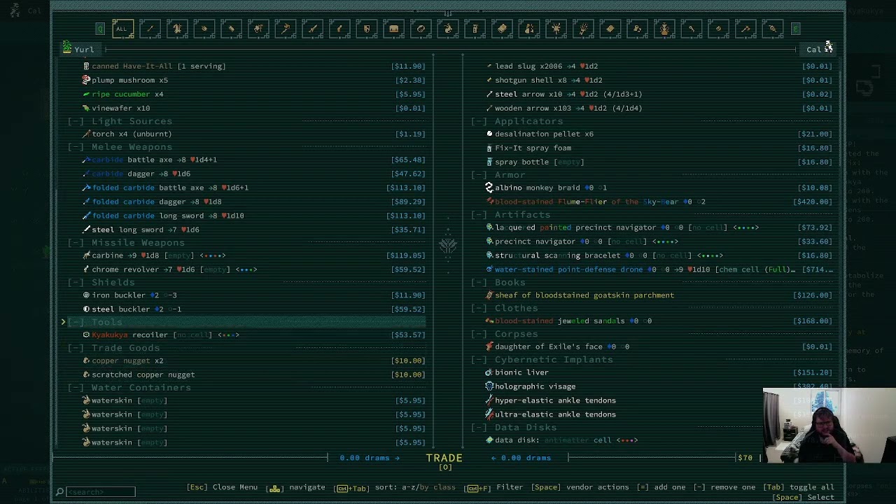 More Like Rainblow Wood Amirite?; Caves Of Qud