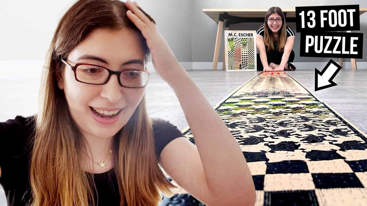 Doing a 13 FOOT LONG Jigsaw Puzzle - YouTube