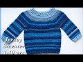 How to Crochet Easy Raglan top Pullover Sweater for boys and girls 2-3 years Crochet for Baby #201