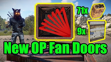 NEW OP Fan Doors - 9 Door Airlock - Rust base building 3.0