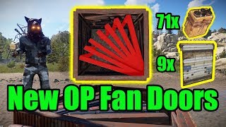 New Op Fan Doors - 9 Door Airlock - Rust Base Building 3.0