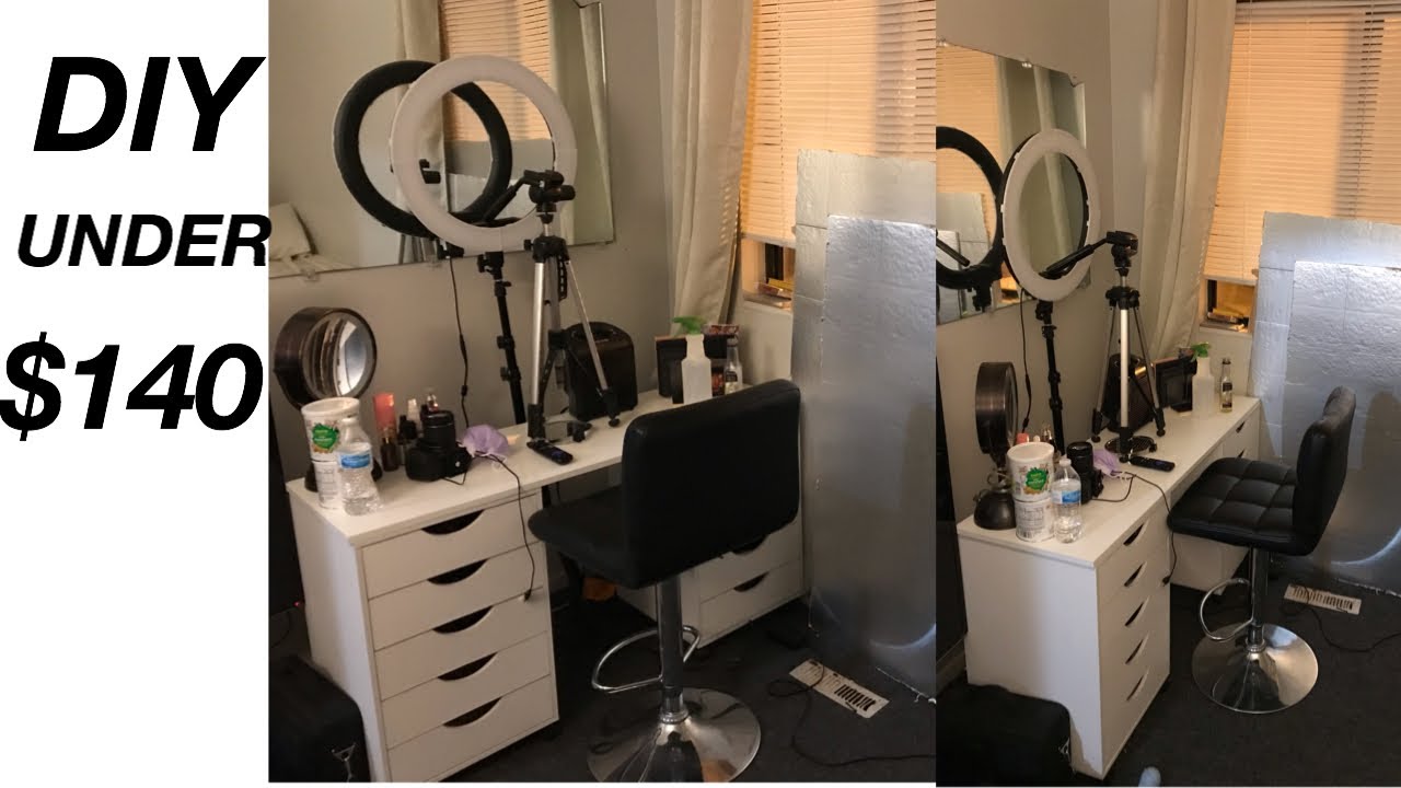 DIY IKEA VANITY DUPE + BEAUTY ROOM | NANA LEE