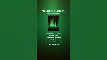 【Suno AI】Voice Lights Up the Forest【チャットＧＴＰ】