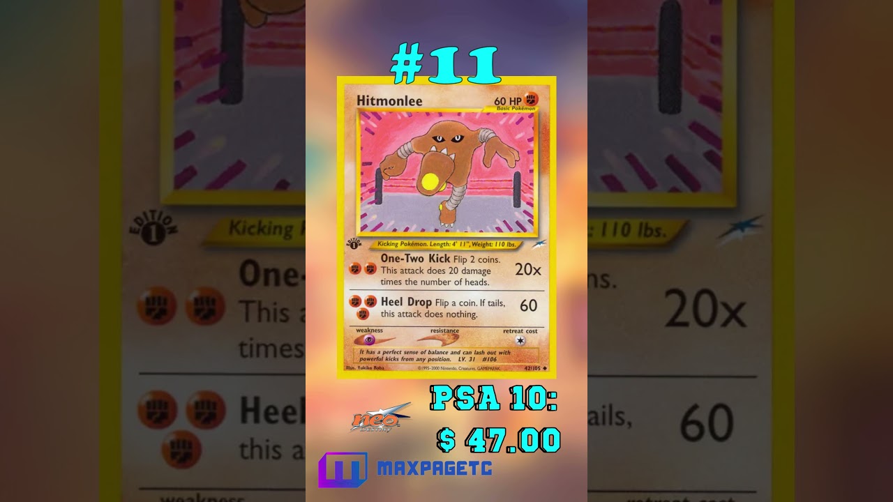 Top 15 Hitmonlee Pokémon Cards 