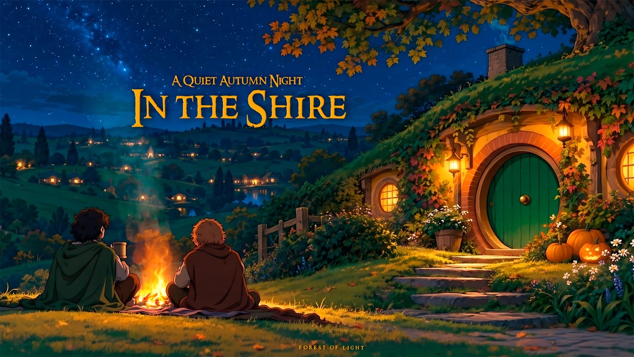 Cozy Medieval Music For Reading & Rest | A Quiet Autumn Night In The Shire