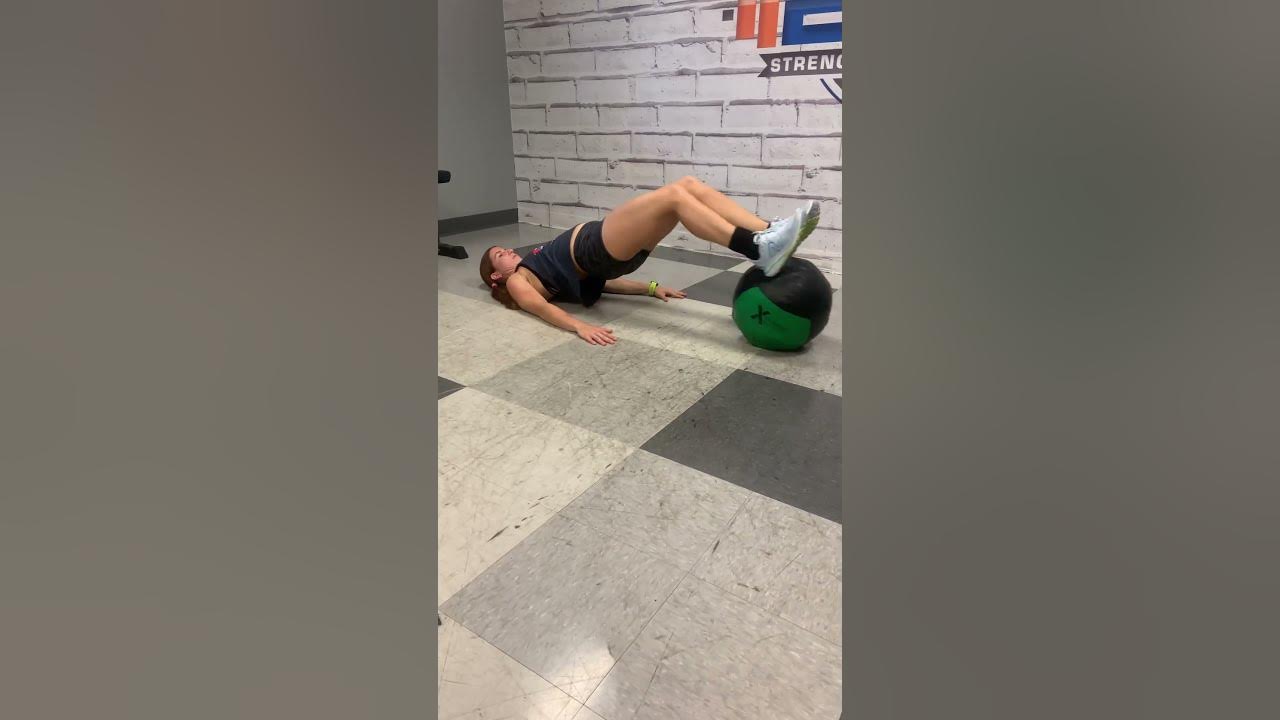 Medicine Ball Leg Curl YouTube