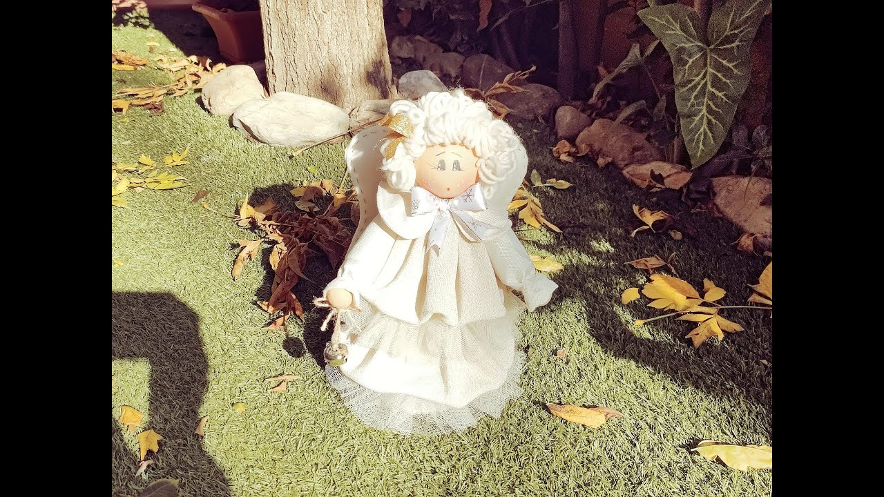 422🎀Angelo di natale centro tavolo +modello gratis