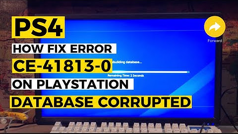 How to fix Ps4 CE-41813-7 Data Corrupted Error Fixed
