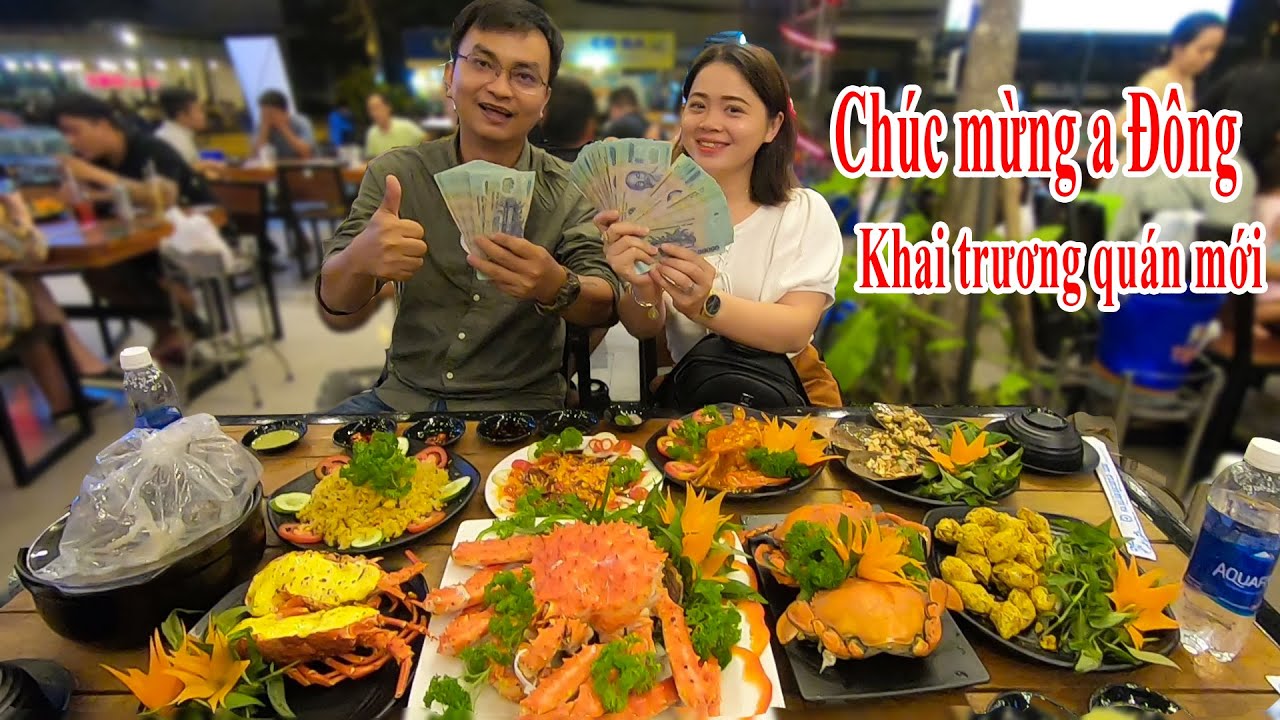 Phạm Dũng cầm 100 triệu đi ăn đại tiệc hải sản chúc... - youtube