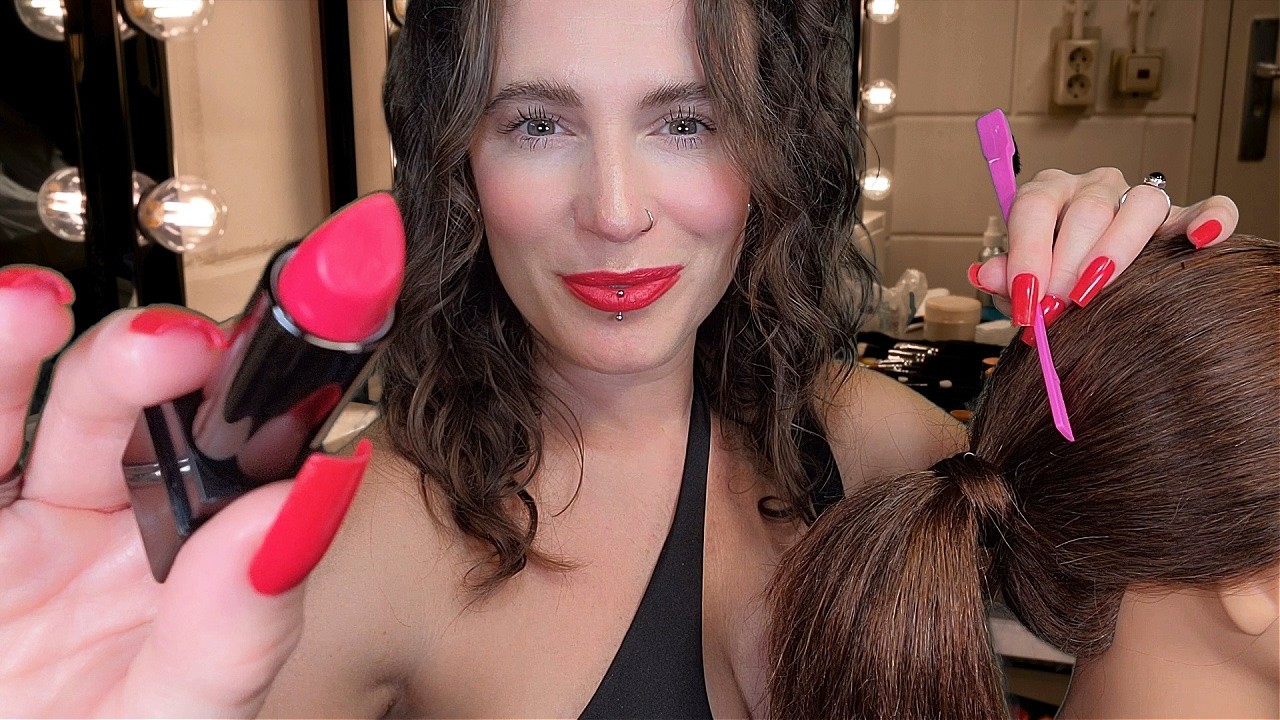 ASMR - Runway Makeup Artist Does Your Makeup & Hair (Layered)