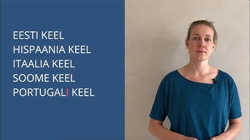 Learn Estonian Language: Languages (Part I)