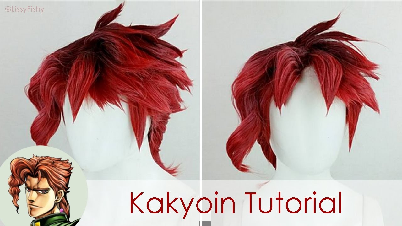 Kakyoin Noriyaki Wig Tutorial YouTube