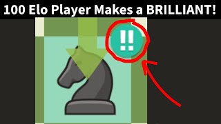 100 Elo Player Makes a BRILLINAT!